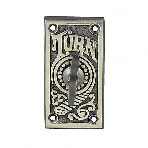 Cornucopia Turn for Rotary Doorbell, Antique Nickel