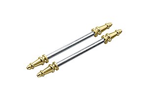 Optional Brass Steeple Tips for 3.5" Steel Door Hinges