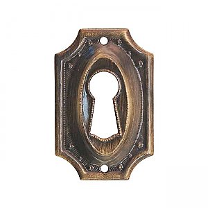 Keyhole Cover - Antique Brass