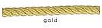 Picture Hanging Cord, Gold, sold per yard