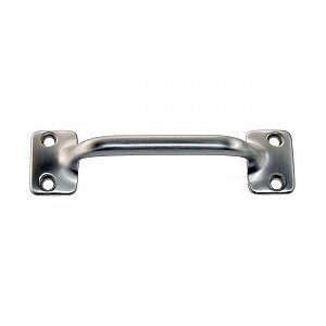 Brushed Nickel Pull or Sash Lift, 4" on center