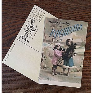 Vintage Holiday Postcard - Season's Greetings from Rochester - Reprint