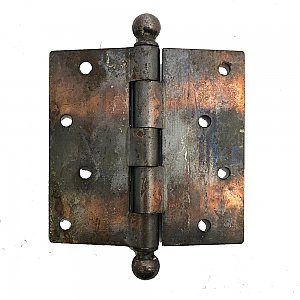 Antique Stanley copper flash japanned cupboard door hinge 2 1/2"X2 1/2" 16 AVAIL 