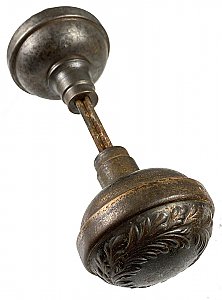 Antique Wrought Steel "Arcadian" Door Knob Pair by Yale & Towne - Circa 1910