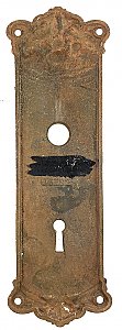 Antique Cast Bronze Door Plate in "Concord" Design by P. & F. Corbin Co. - Circa 1905