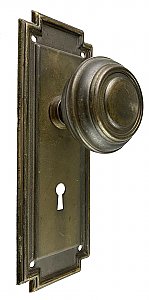 Antique Wrought Bronze Door Set in "Larissa" Design by Lockwood Mfg. - Circa 1914