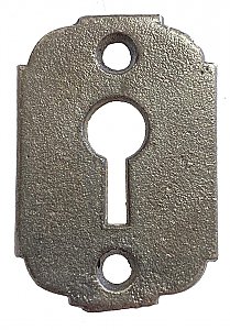 Antique Cast Iron Keyhole Escutcheon Plate by P. & F. Corbin - Circa 1885
