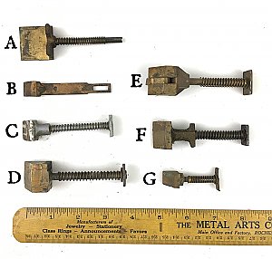 Yale & Towne Antique Mortise Lock Parts - Latch Bolts