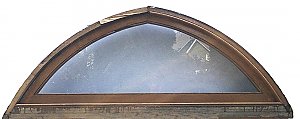 Antique Arched Glass Fanlight Window Sash - Circa 1880