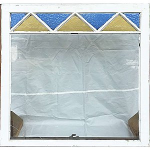 Circa 1880 Antique Stained Glass Queen Anne Cottage Window