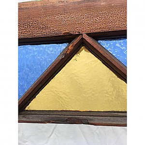 Circa 1880 Antique Stained Glass Queen Anne Cottage Window