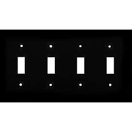 Oil Rubbed Bronze Quad Switch Plate Toggle Cover Everything Doors 