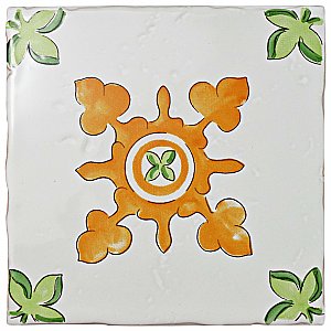 Novecento Centro Paterna 5-1/8" x 5-1/8" Ceramic Tile - Per Case of 30 - 5.87 Sq. Feet