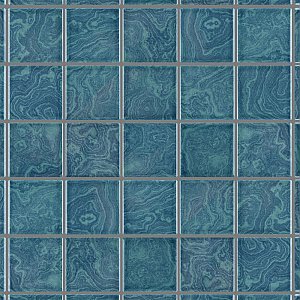 Resort Palm Green 12" x 12" Porcelain Mosaic Tile - 10 Tiles Per Case - 10.2 Sq. Ft.