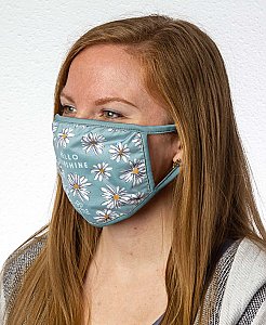 Face Covering or Mask - Blue Floral
