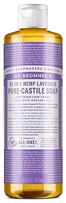 Dr. Bronner's Hemp Pure Castile Liquid Soap - 16 oz. - Lavender