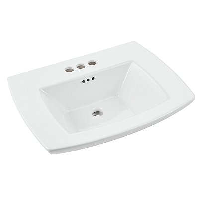 American Standard Edgemere Fire Clay Sink Basin Top - 4" Centerset
