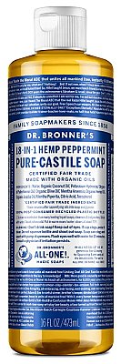 Dr. Bronner's Hemp Pure Castile Liquid Soap - 16 oz. - Peppermint
