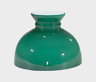 10" Opal Glass Green Cased Student Shade
