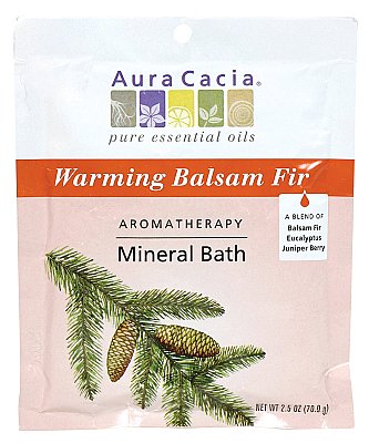 Aura Cacia Aromatherapy Mineral Bath - Warming Balsam Fir - 2.5 oz