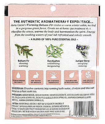 Aura Cacia Aromatherapy Mineral Bath - Warming Balsam Fir - 2.5 oz