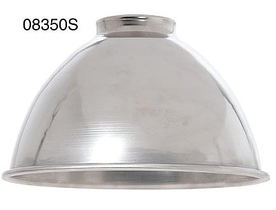 Industrial Style Metal Dome Shade - Unfinished Steel - 7-1/16" - 2-1/4" Fitter