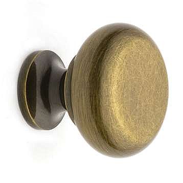 Plain Cabinet Knob Antique Brass
