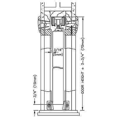 Pocket Door Hardware Set