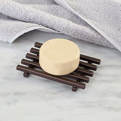 Kyoto Soap Saver Self Draining Soap Holder for Shower or Sinks - Bronze
