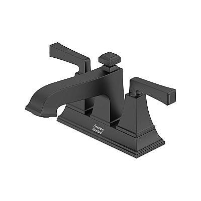 American Standard Town Square® S 4-Inch Centerset 2-Handle Bathroom Faucet 1.2 gpm/4.5 L/min With Lever Handles - Matte Black