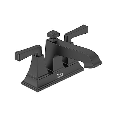 American Standard Town Square® S 4-Inch Centerset 2-Handle Bathroom Faucet 1.2 gpm/4.5 L/min With Lever Handles - Matte Black