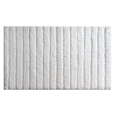 Medium Microfiber Verto Bath Rug - White