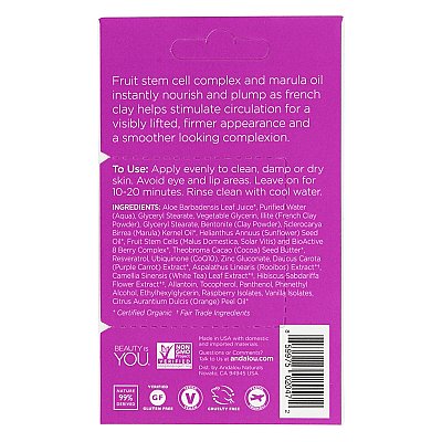Andalou Naturals Beauty 2 Go Lift & Firm Face Mask