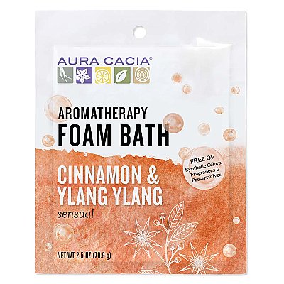 Aura Cacia Foam Bath 2.5 oz - Cinnamon & Ylang Ylang