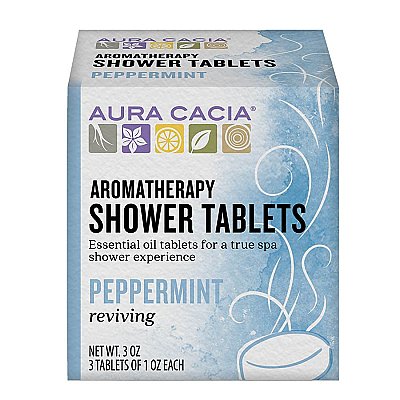 Aura Cacia Aromatherapy Shower Tablets - 3 oz. - Peppermint
