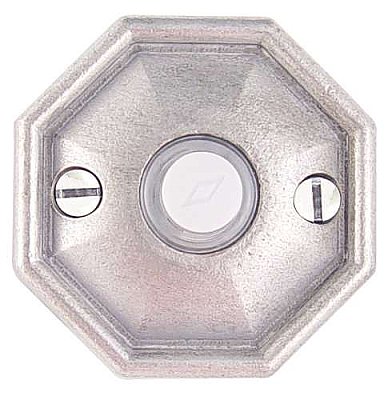 Lighted Bronze Electric Doorbell, Tuscany Octagon Style, Multiple Finishes
