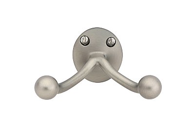 Solid Brass Double Hook - Multiple Finishes Available