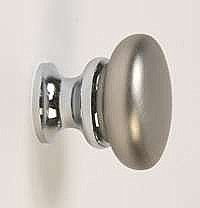 Metal Cabinet Knob - Brushed Nickel & Polished Chrome