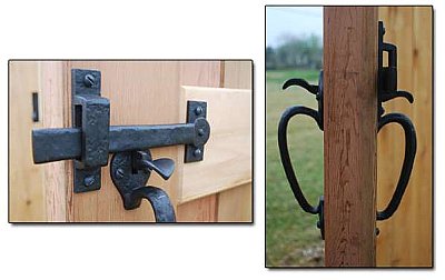 Rustic Bronze Thumblatch Double Set