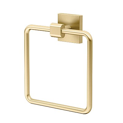 Elevate Towel Ring- Brushed Brass