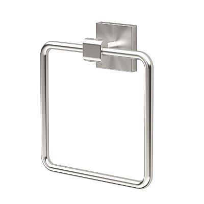 Elevate Solid Brass Towel Ring - Satin Nickel