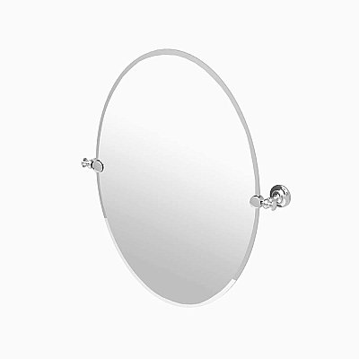 Tavern Large Tilting Wall Mirror - Polished Nickel