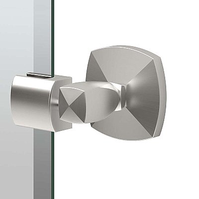 Jewel Large Frameless Oval Mirror - Satin Nickel