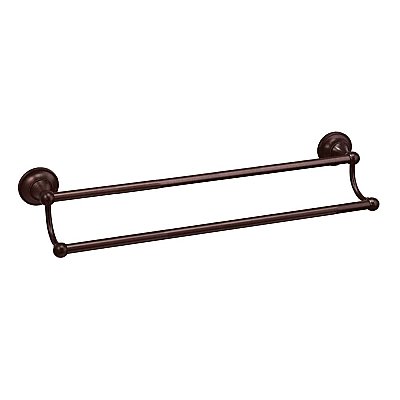Tiara Solid Brass Double Towel Bar 24"-Bronze