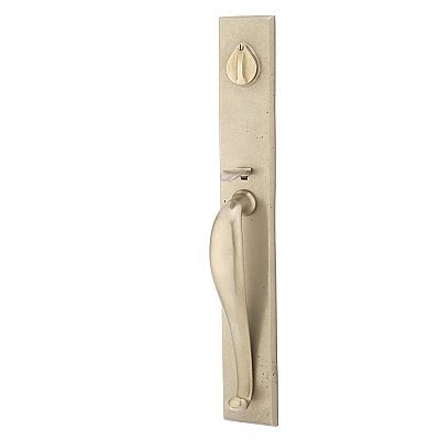 Rectangular Full Length Sandcast Bronze Grip By Grip Entry Door Handleset