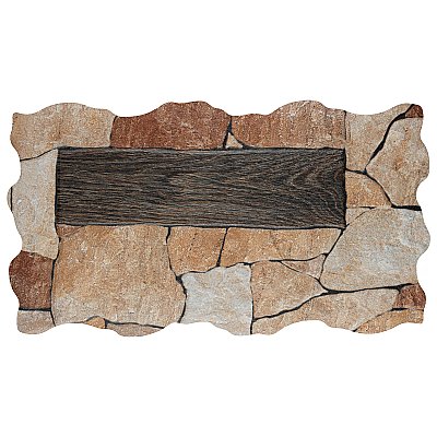 Masia Andorra Ocre 10-3/8" x 18-3/4" Ceramic Wall Tile - 8 Tiles Per Case - 10.88 Sq. Ft.