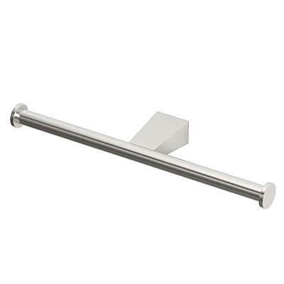Bleu Double Toilet Paper or Tissue Holder - Satin Nickel