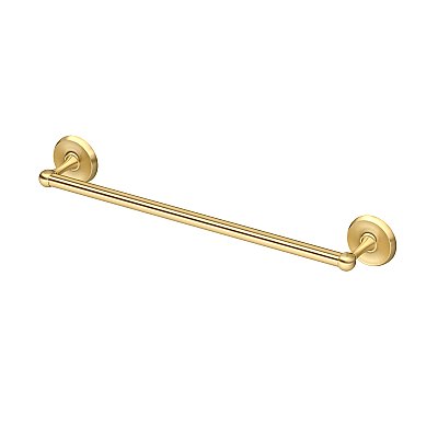 Designer II 18" Towel Bar - Brushed Brass