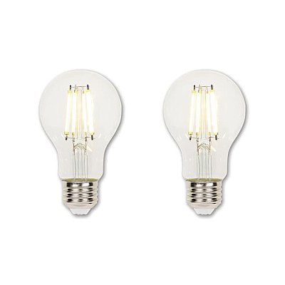 2-pack of 6.5 Watt (60 Watt Equivalent) A19 Dimmable Filament LED Light Bulb