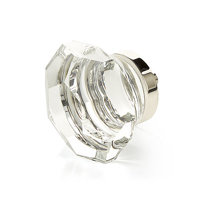 Schaub City Lights Faceted Dome Glass Cabinet Knob - Multiple Finishes
